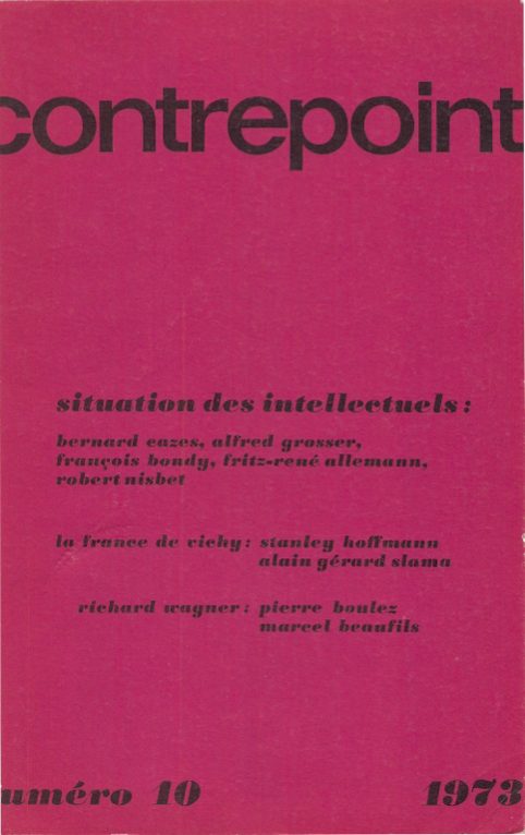 Couverture de Contrepoint n°10 1973
