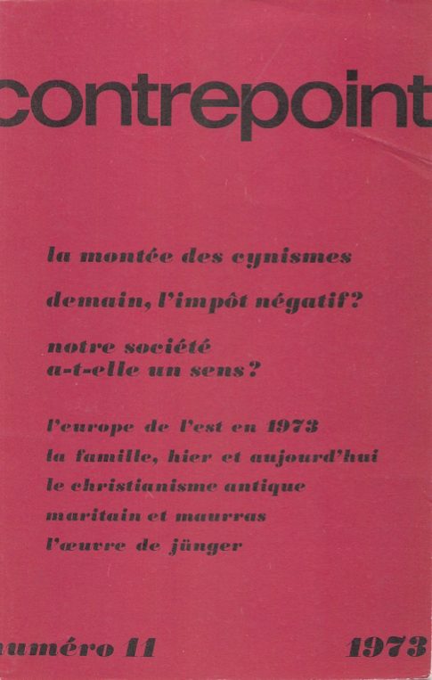 Couverture de Contrepoint n°11 1973