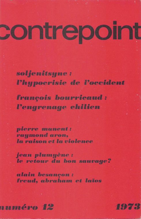 Couverture de Contrepoint n°12 1973