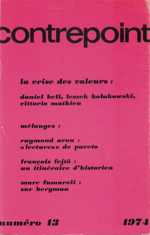 Couverture de Contrepoint n°13 1974