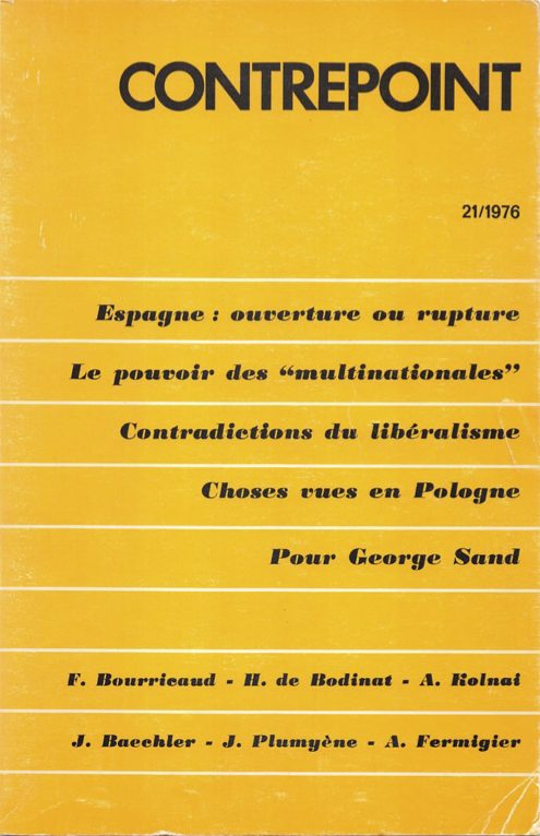 Couverture de Contrepoint n°21